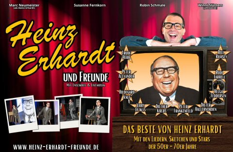 Heinz Erhardt und Freunde © ‚Der große Heinz Erhardt’, Lappan Verlag in der Carlsen Verlag GmbH, Hamburg © Meermann & Neumeister GbR 